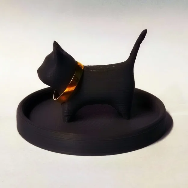 Mô hình 3D chú mèo giữ nhẫn (Cat Ring Holder) cực kỳ dễ thương - Image 2