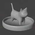 Mô hình 3D chú mèo giữ nhẫn (Cat Ring Holder) cực kỳ dễ thương - Thumbnail 6