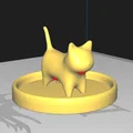 Mô hình 3D chú mèo giữ nhẫn (Cat Ring Holder) cực kỳ dễ thương - Thumbnail 7