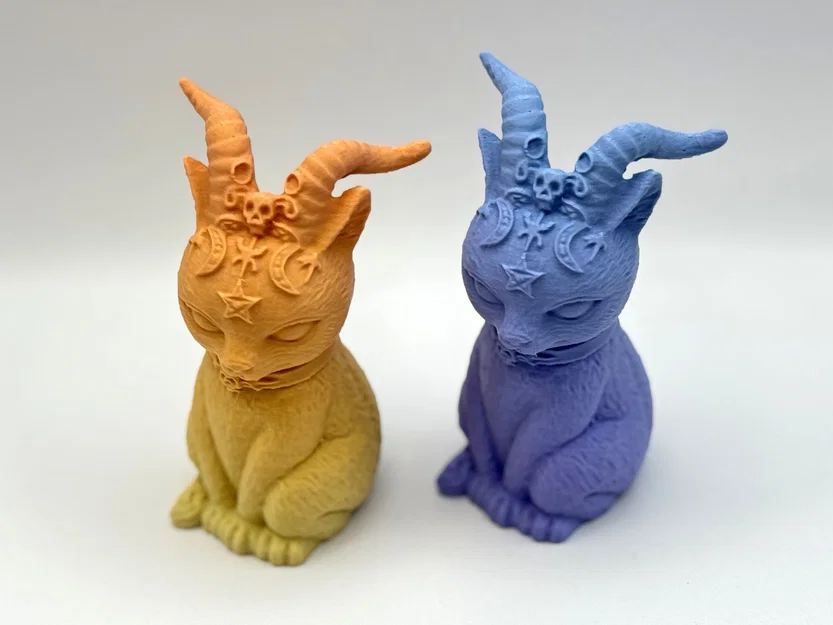 Mô hình trang trí Horned Kitty (Mèo con có sừng) cực chất - Image 1