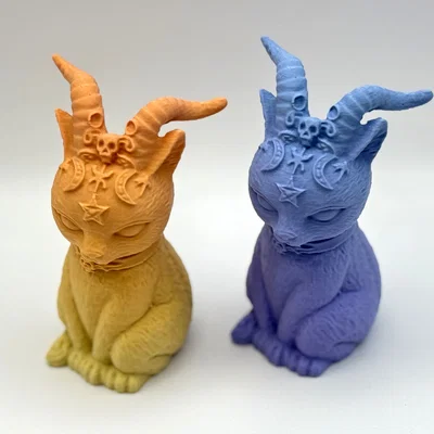 Mô hình trang trí Horned Kitty (Mèo con có sừng) cực chất