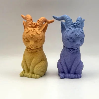Mô hình trang trí Horned Kitty (Mèo con có sừng) cực chất