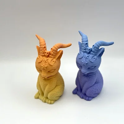 Mô hình trang trí Horned Kitty (Mèo con có sừng) cực chất