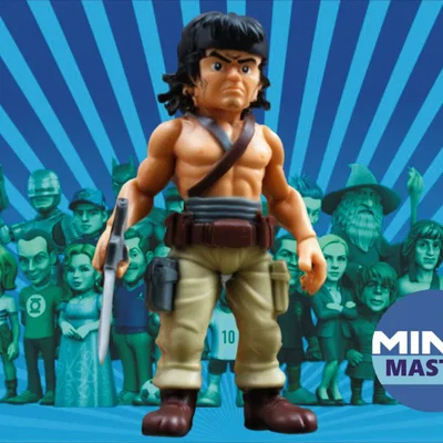 Mô hình nhân vật Rambo phong cách Minix - File in 3D chất lượng cao
