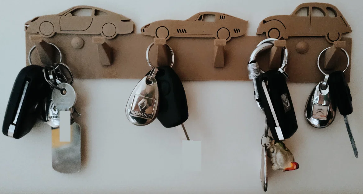Móc Treo Chìa Khóa Gắn Tường (Thiết kế hình xe ô tô) - Image 1