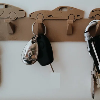 Móc Treo Chìa Khóa Gắn Tường (Thiết kế hình xe ô tô)