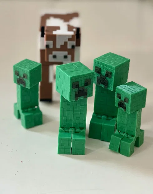 Mô hình Minecraft Creeper - Image 1