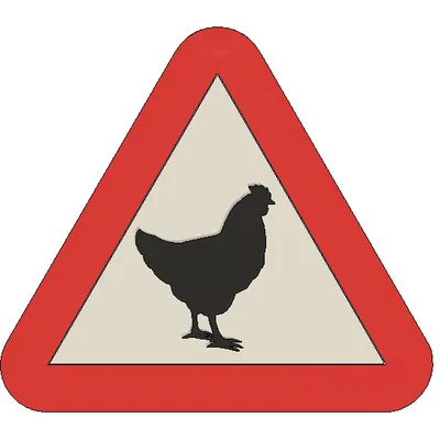 Mô hình Bảng hiệu hình Gà (Chicken Sign)