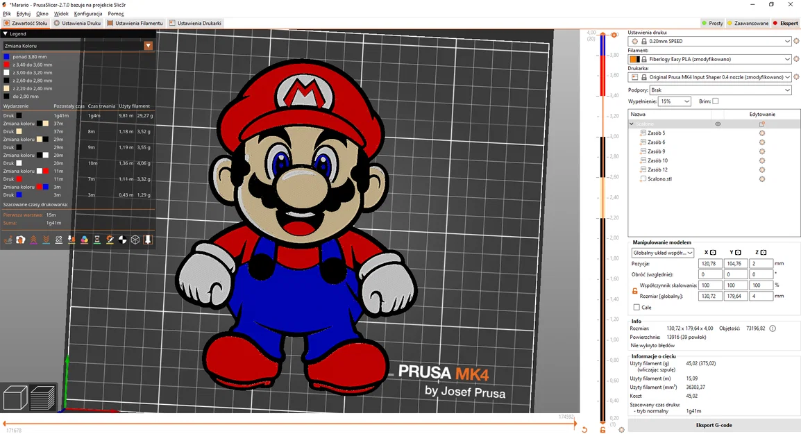 Mô hình Mario 2D đẹp mắt cho máy in 3D (dễ in, không cần MMU) - Image 1