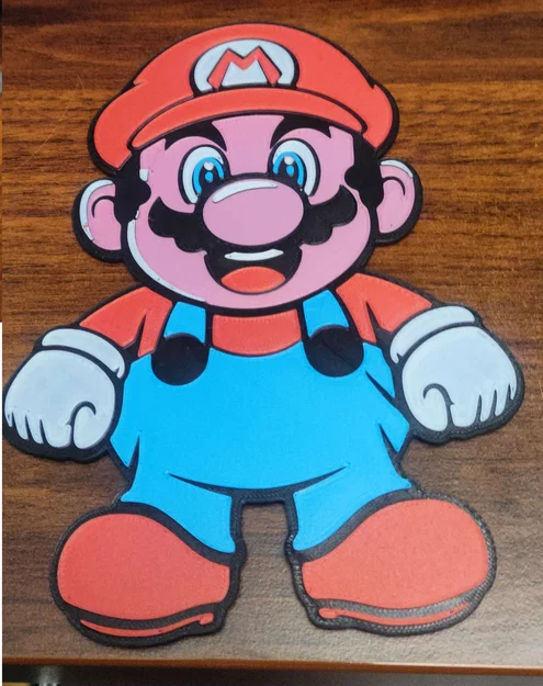 Mô hình Mario 2D đẹp mắt cho máy in 3D (dễ in, không cần MMU) - Image 2