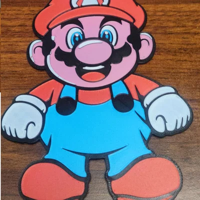 Mô hình Mario 2D đẹp mắt cho máy in 3D (dễ in, không cần MMU)
