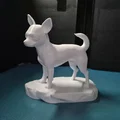 Mô hình tượng chó Chihuahua dễ thương dùng trang trí 3D - Thumbnail 1