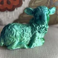 Mô hình chú cừu con đang nằm nghỉ - Thumbnail 2