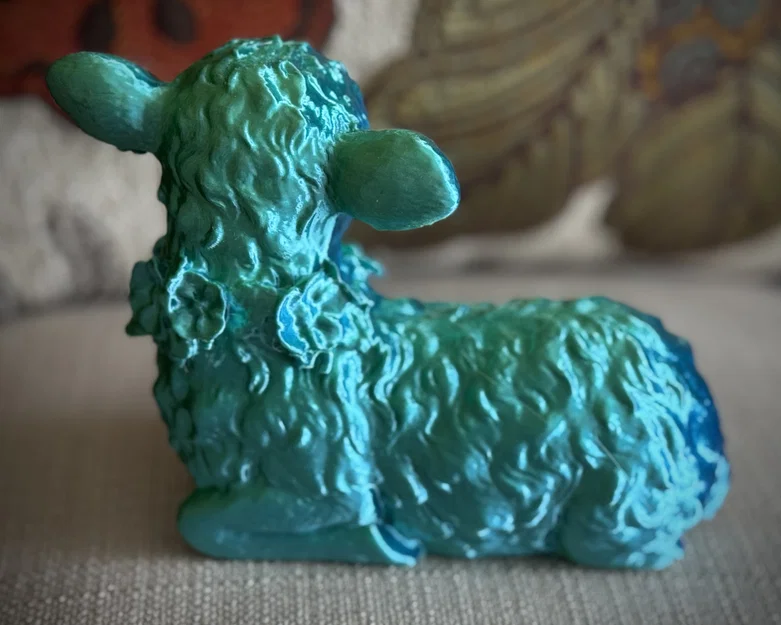 Mô hình chú cừu con đang nằm nghỉ - Image 4