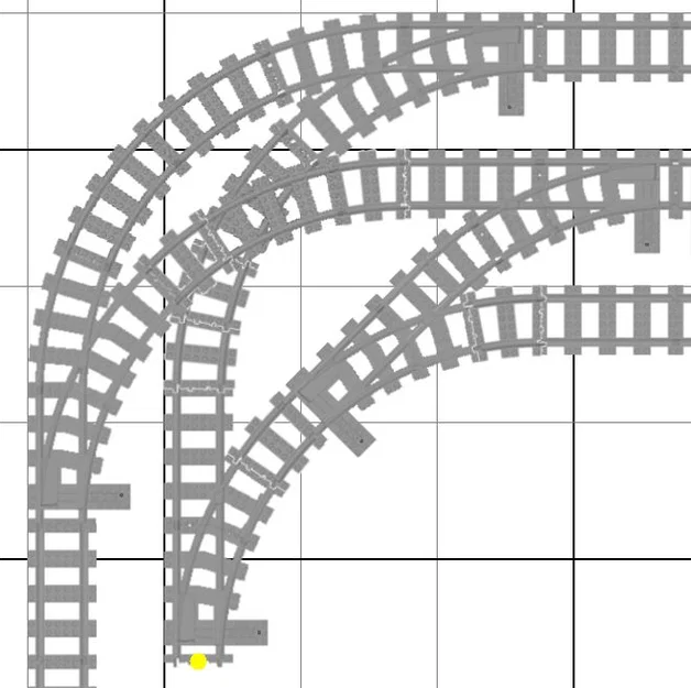 Đường ray chéo cong cho tàu Lego | Bogenkreuzung - Image 5
