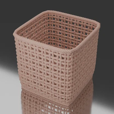 Mô hình giỏ đan lát (Woven Basket) xinh xắn cho mọi không gian