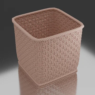 Mô hình giỏ đan lát (Woven Basket) xinh xắn cho mọi không gian