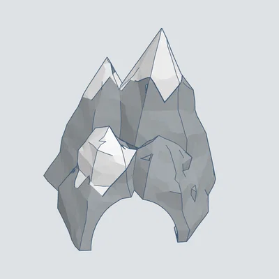 Mô hình hang núi đá 3D (Hollow Cave) trang trí bể cá và thú cưng