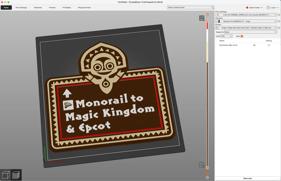 Mô hình biển báo Monorail tại Disney's Polynesian Resort - Image 2