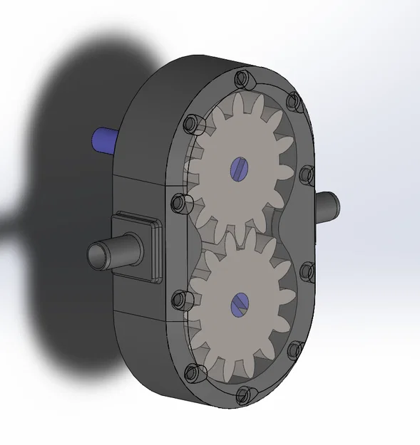 Bơm bánh răng 3D (External Gear Pump) cho ứng dụng rót chất lỏng - Image 1