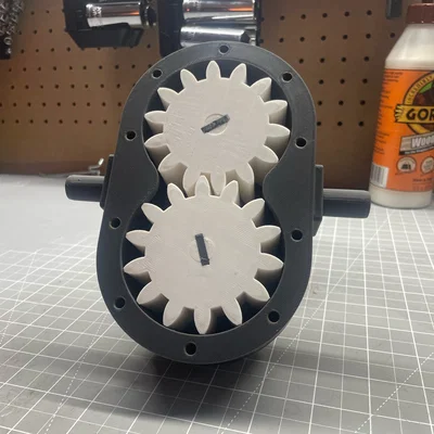 Bơm bánh răng 3D (External Gear Pump) cho ứng dụng rót chất lỏng