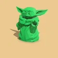Mô hình Low Poly Grogu - Thumbnail 7