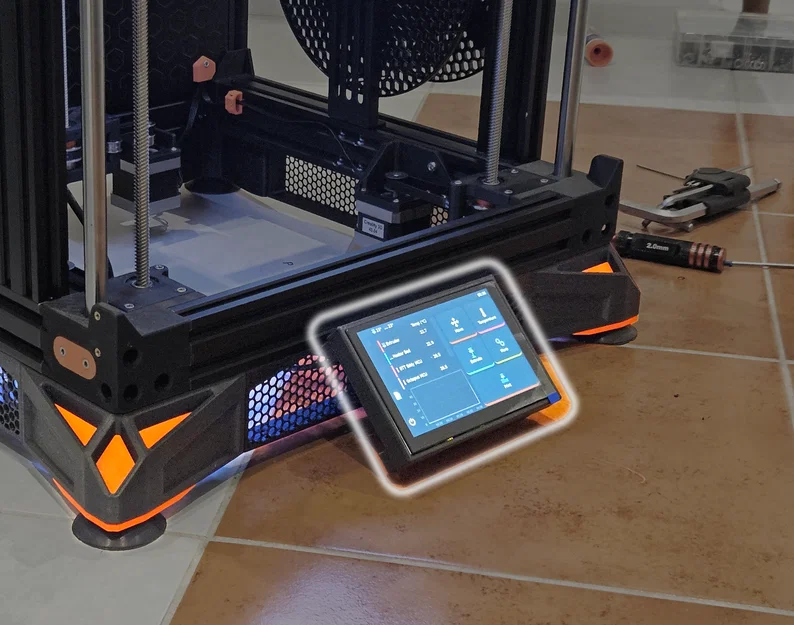 Ngàm gắn BTT HDMI5 1.2 cho Flat Mesh Skirt trên Ender 3 NG - Image 1