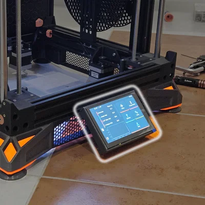 Ngàm gắn BTT HDMI5 1.2 cho Flat Mesh Skirt trên Ender 3 NG