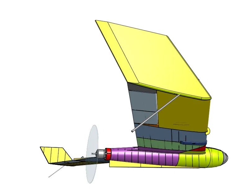 Mô hình máy bay điều khiển từ xa Falcon 48 inch in 3D - Image 3