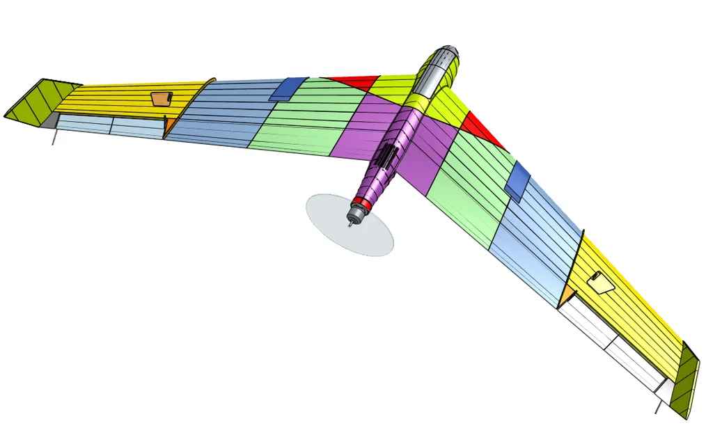 Mô hình máy bay điều khiển từ xa Falcon 48 inch in 3D - Image 4