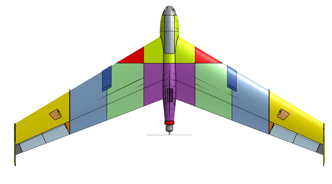 Mô hình máy bay điều khiển từ xa Falcon 48 inch in 3D - Image 6