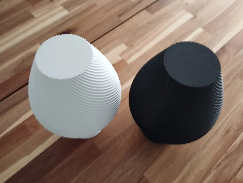 Mẫu bình hoa cổ điển họa tiết xoắn ốc in 3D đẹp mắt - Image 4