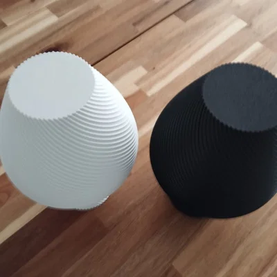 Mẫu bình hoa cổ điển họa tiết xoắn ốc in 3D đẹp mắt