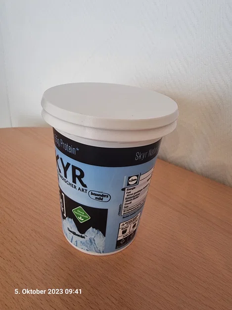 Nắp đậy đa năng 95mm cho hũ sữa chua, Skyr - In 3D tiện lợi - Image 1