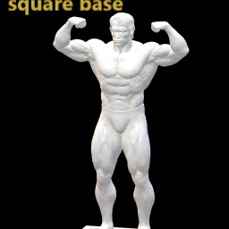 Mô hình tượng Arnold Schwarzenegger kèm đế vuông