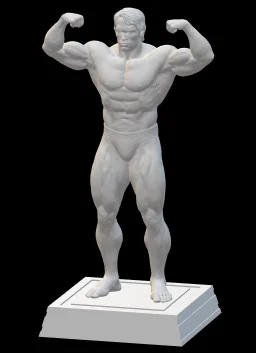 Mô hình tượng Arnold Schwarzenegger kèm đế vuông - Image 3