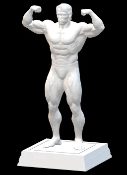 Mô hình tượng Arnold Schwarzenegger kèm đế vuông - Image 4