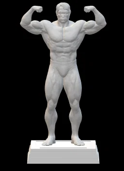 Mô hình tượng Arnold Schwarzenegger kèm đế vuông - Image 6
