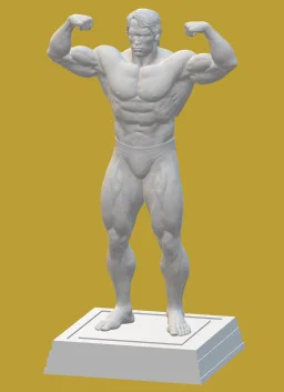 Mô hình tượng Arnold Schwarzenegger kèm đế vuông - Image 7