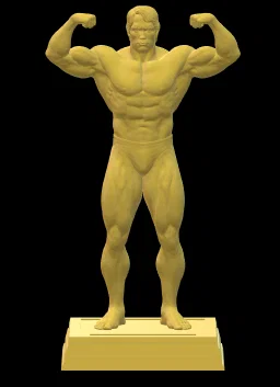 Mô hình tượng Arnold Schwarzenegger kèm đế vuông - Image 9