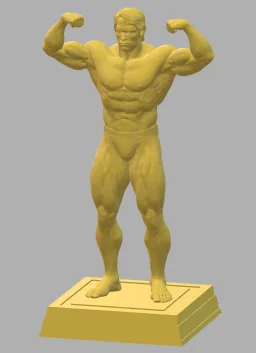 Mô hình tượng Arnold Schwarzenegger kèm đế vuông - Image 10