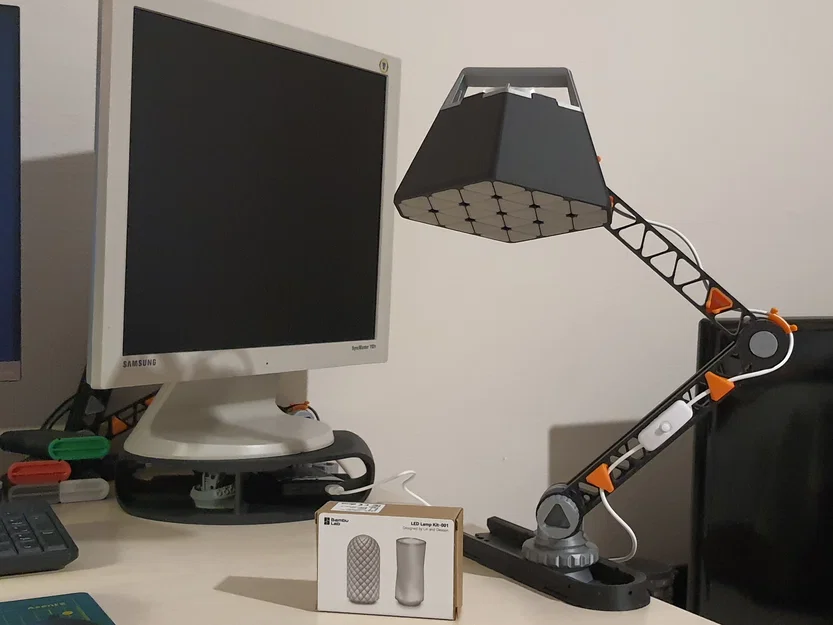 Đèn LED Mech-Arm 3D in - Linh hoạt, chắc chắn cho góc làm việc - Image 5