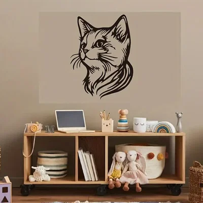 Mẫu tranh treo tường hình mèo Charming Cat Wall Art trang trí