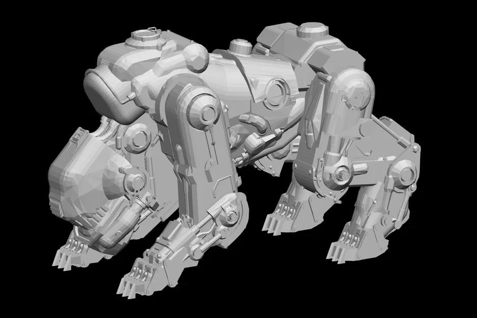 Mô hình Robot Dog Panzerhund từ Wolfenstein - File in 3D chất lượng cao - Image 1