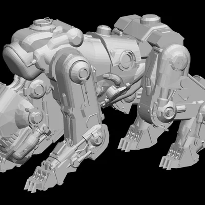 Mô hình Robot Dog Panzerhund từ Wolfenstein - File in 3D chất lượng cao