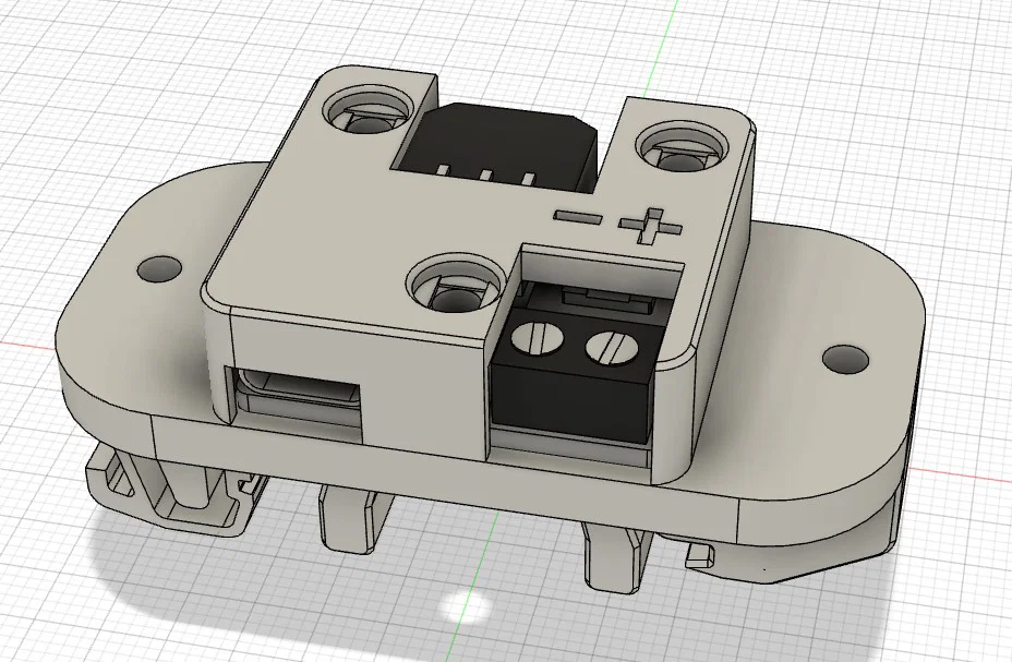 Đế gắn DIN Rail cho LDO Nitehawk USB Adapter chuyên dụng - Image 1