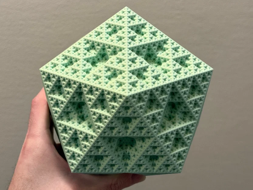 Tác phẩm điêu khắc Fractal Sierpiński Icosahedron - Level 5 (Không cần hỗ trợ) - Image 4