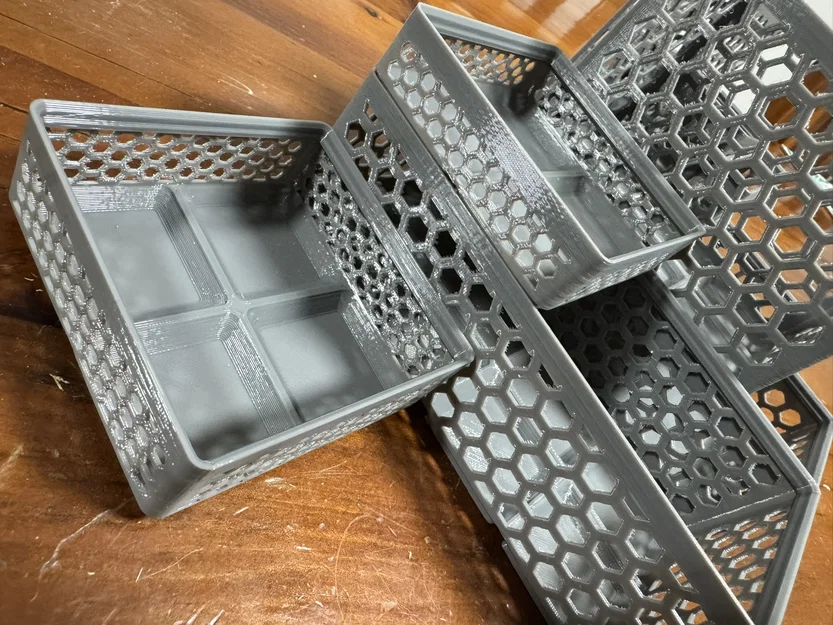 Gridfinity Hex Bins Light (lưới xoay) đủ mọi kích thước - Image 3