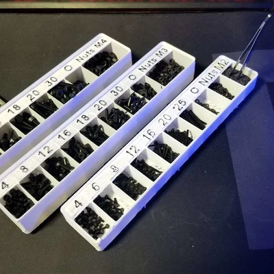 Khay phân loại ốc vít Gridfinity Lite