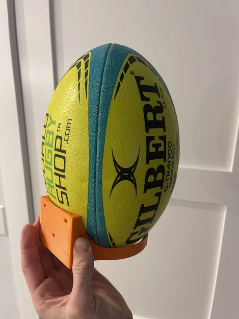 Giá đỡ treo tường Rugby Ball Wall Mount in 3D chắc chắn - Image 1